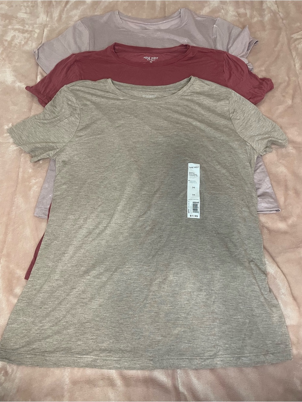Nine West Short Sleeve Tee Bundle (six tees) - Various Colors - Picture 3 of 3